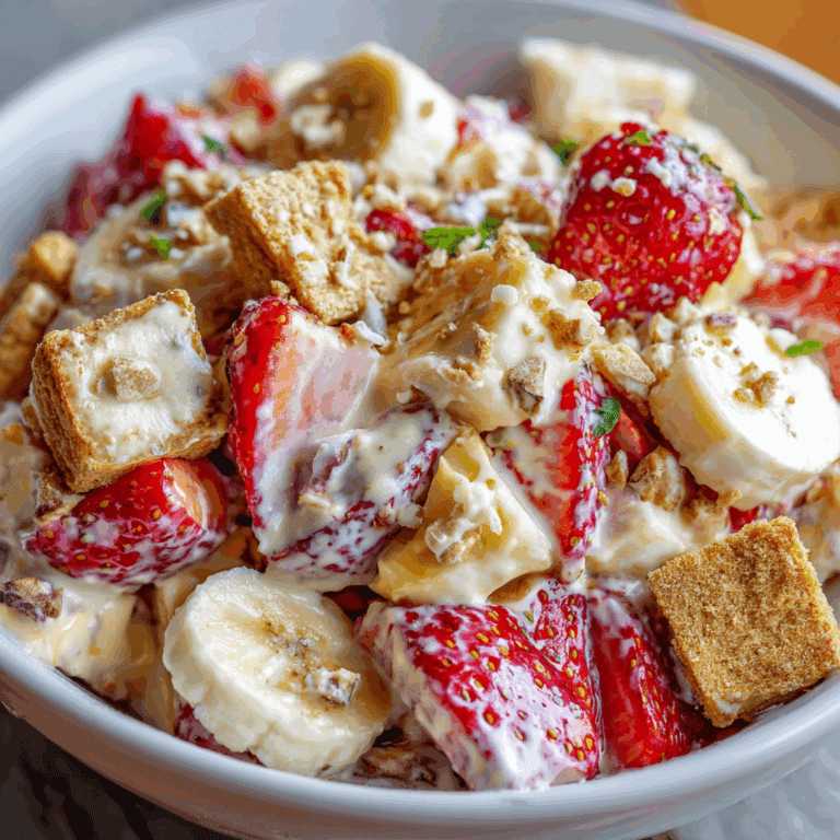 Strawberry Banana Cheesecake Salad