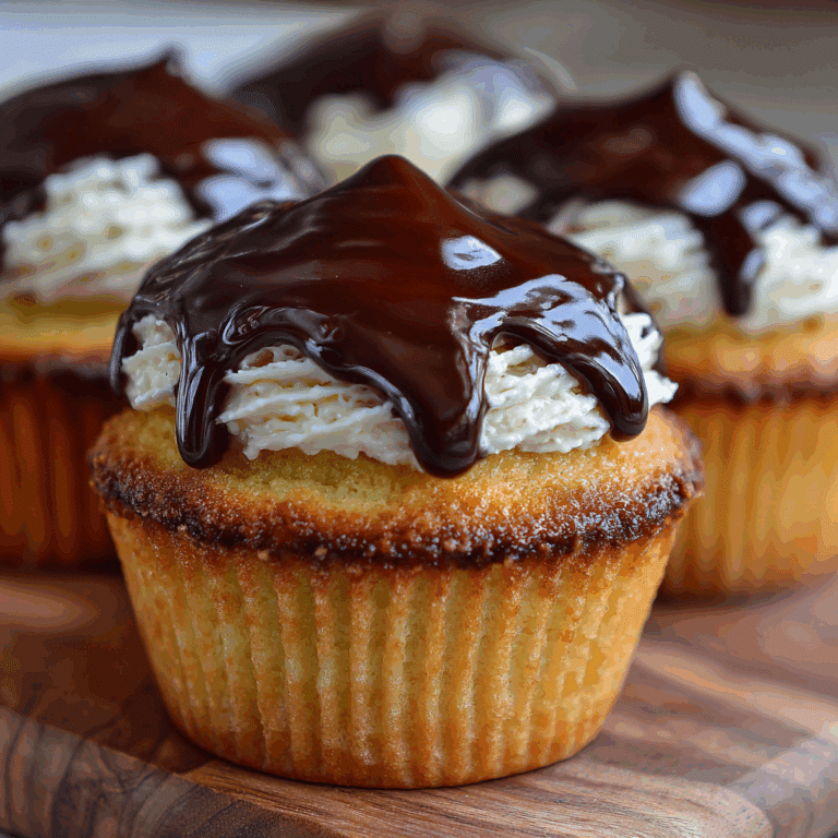 Boston Cream Pie Cupcakes