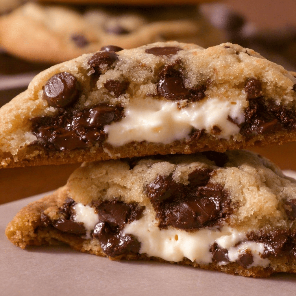 Cheesecake Stuffed Chocolate Chip Cookies