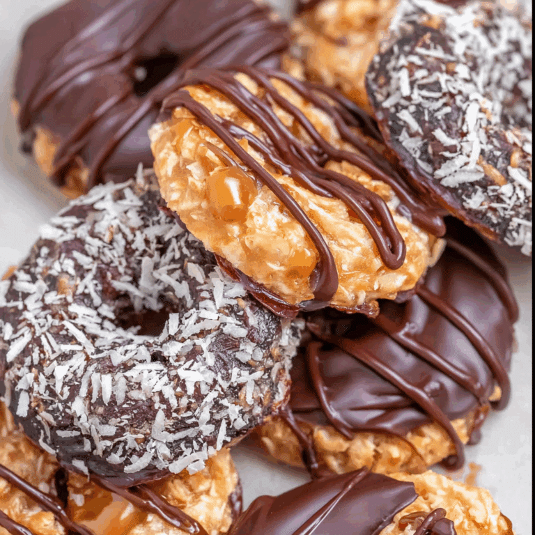 Coconut Caramel Samoa Cookies