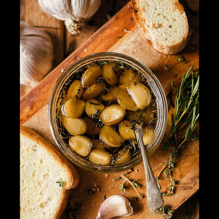 Garlic Confit with Thyme and Olive Oil