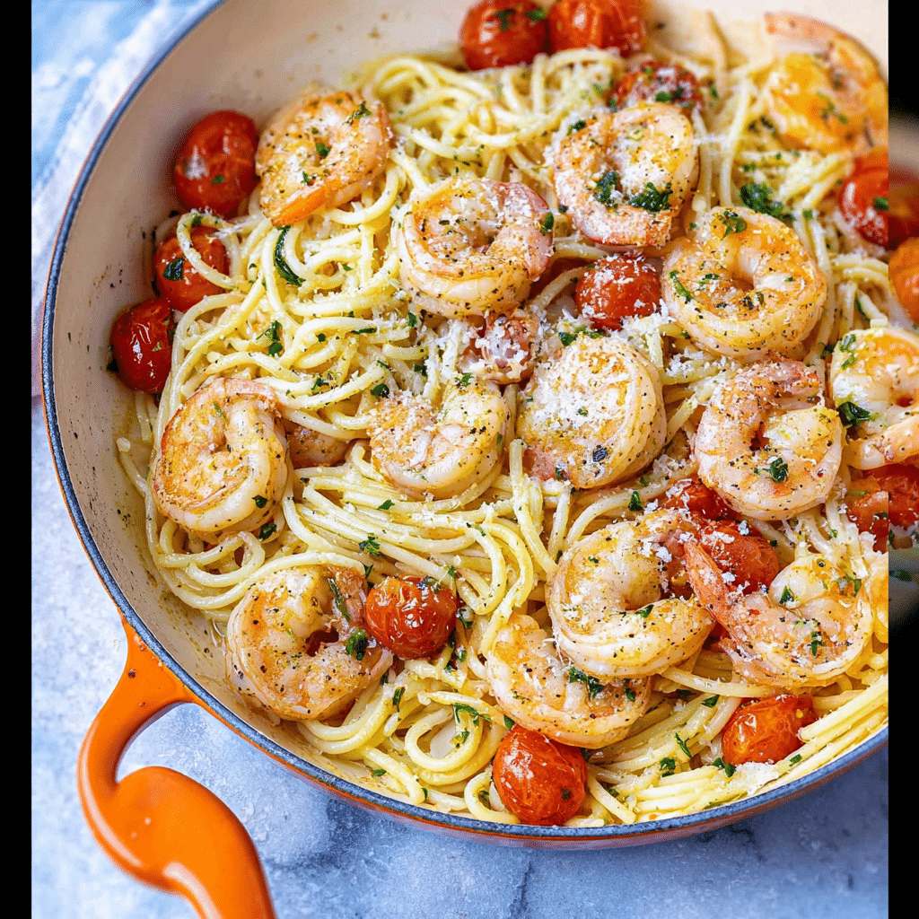 Garlic Shrimp Pasta