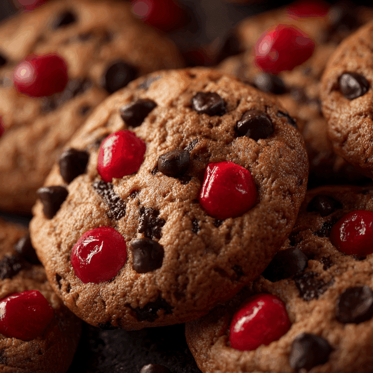Maraschino Cherry Chocolate Chip Cookies