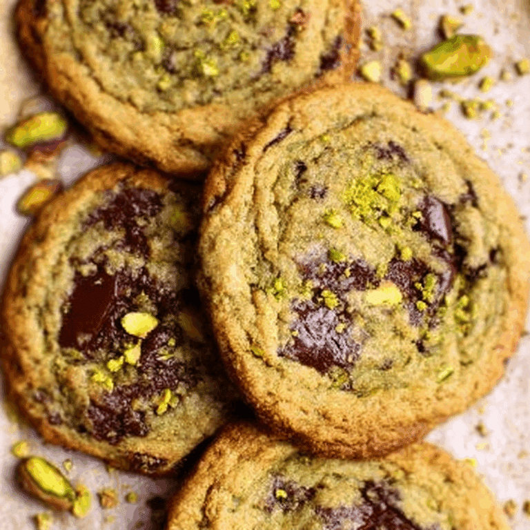 Pistachio Chocolate Chunk Cookies