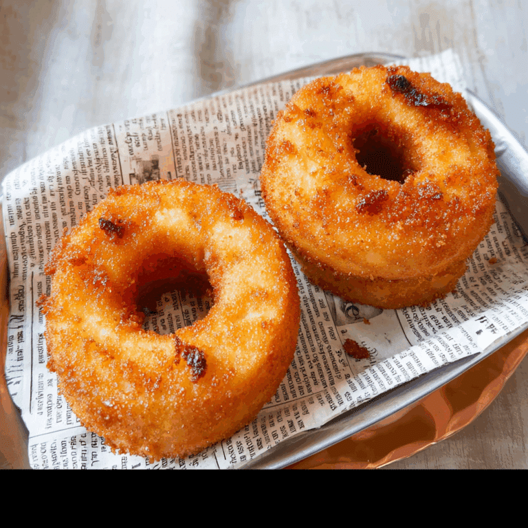 Potato Cheese Donuts with Onion Rings