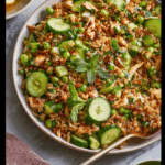 Rice Chicken Salad with Lemon Tahini