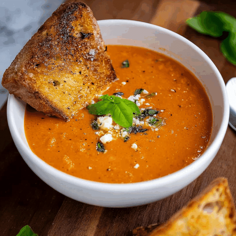 Roasted Garlic Tomato Soup