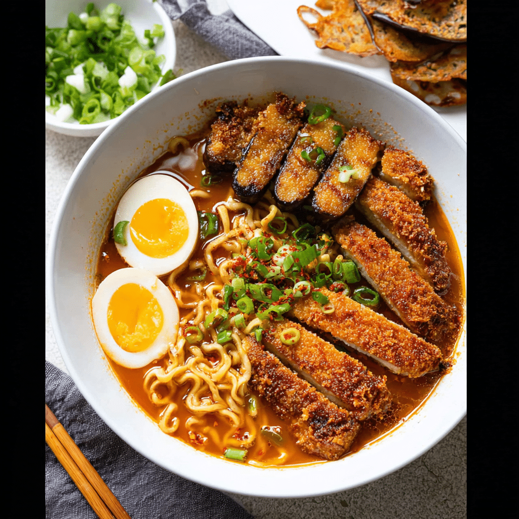 Spicy Miso Chicken Katsu Ramen