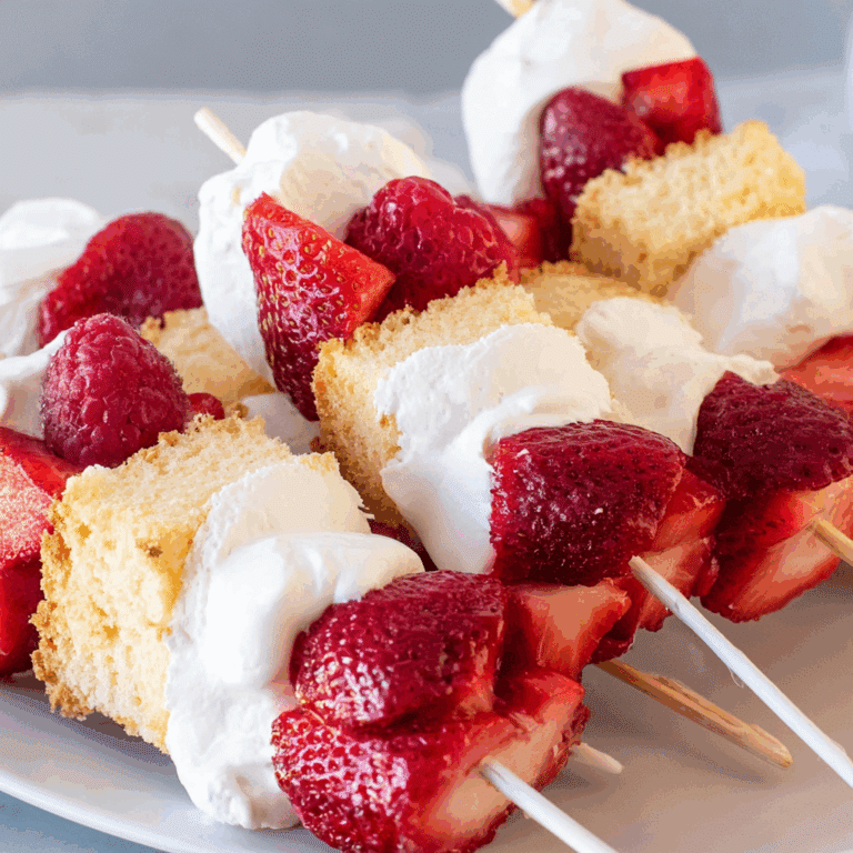 Strawberry Shortcake Skewers