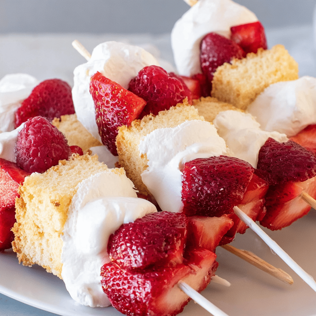 Strawberry Shortcake Skewers