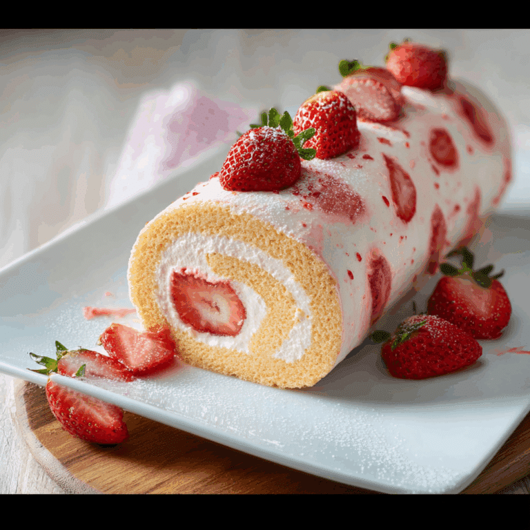 Strawberry Shortcake Swiss Roll