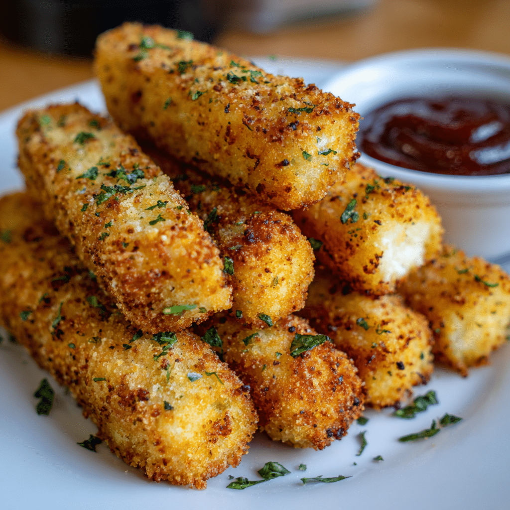 Air Fryer Mozzarella Sticks