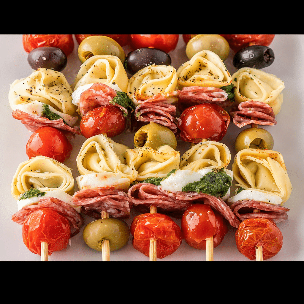 Antipasto Skewers with Tortellini
