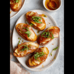 Apple Brie Crostini with Spicy Hot Honey