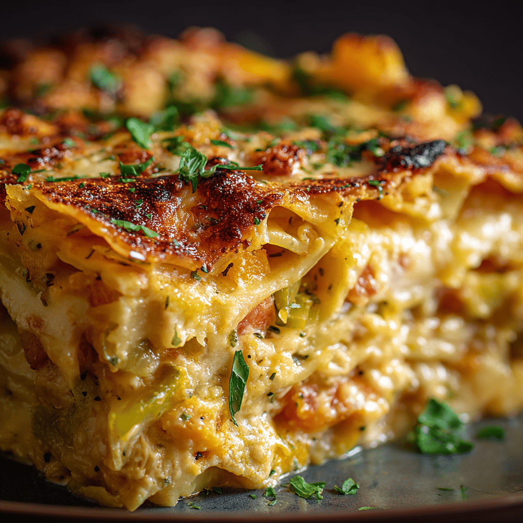 Autumn Lasagne with Leek & Butternut Squash