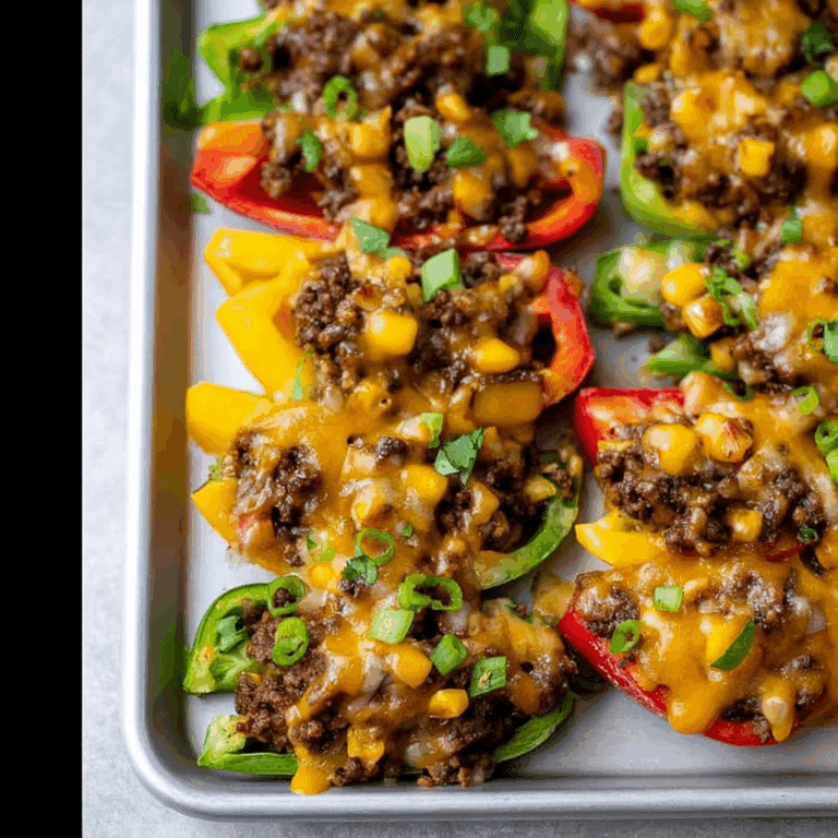 Bell Pepper Nachos with Taco Beef