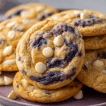 Blueberry White Chocolate Cookies with Swirl