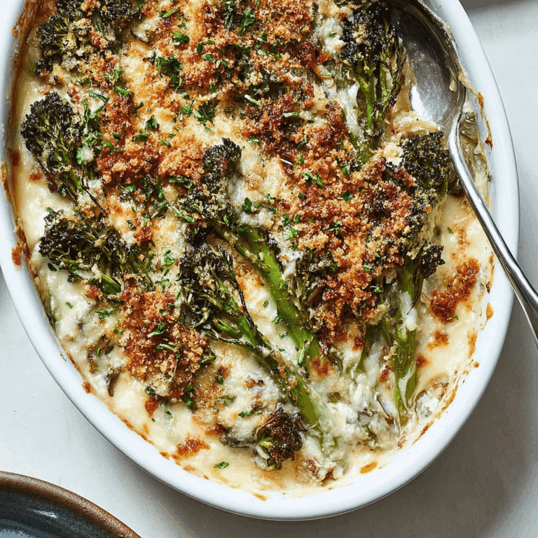 Broccolini Au Gratin