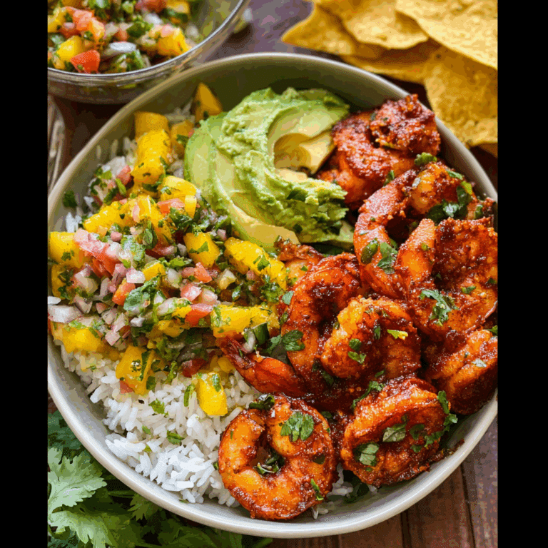 Chili Lime Shrimp Bowls with Salsa