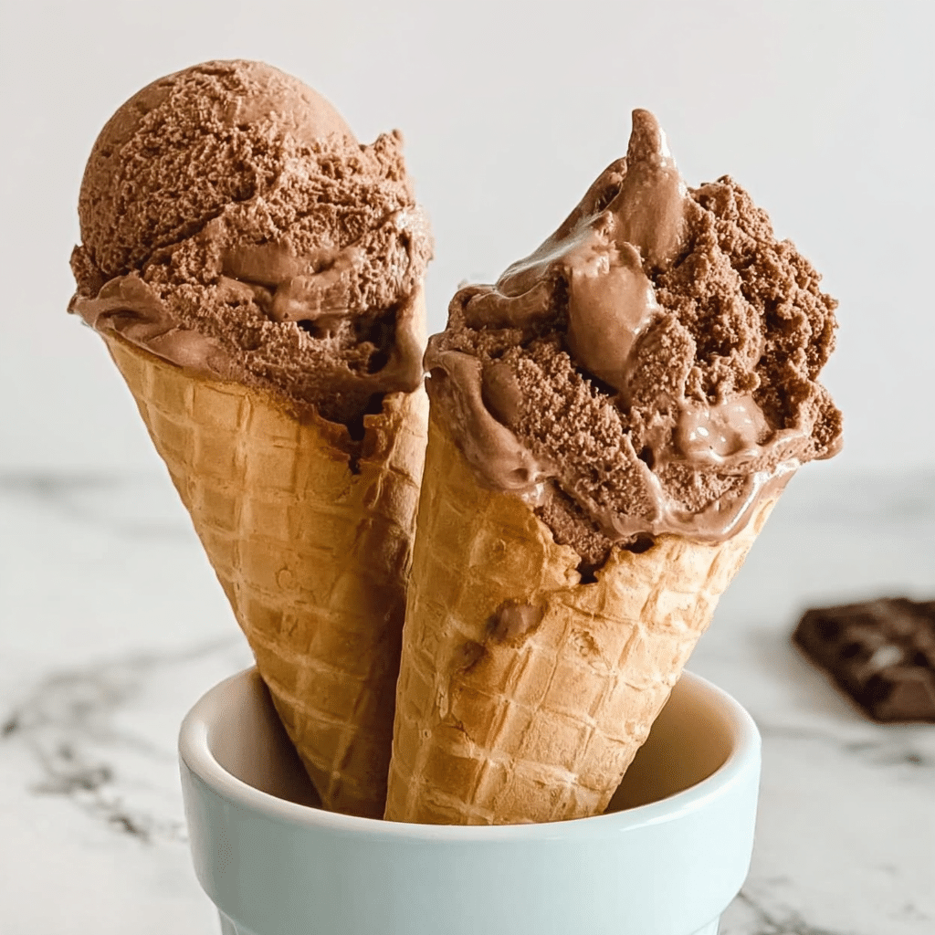 Chocolate Ice Cream Cone