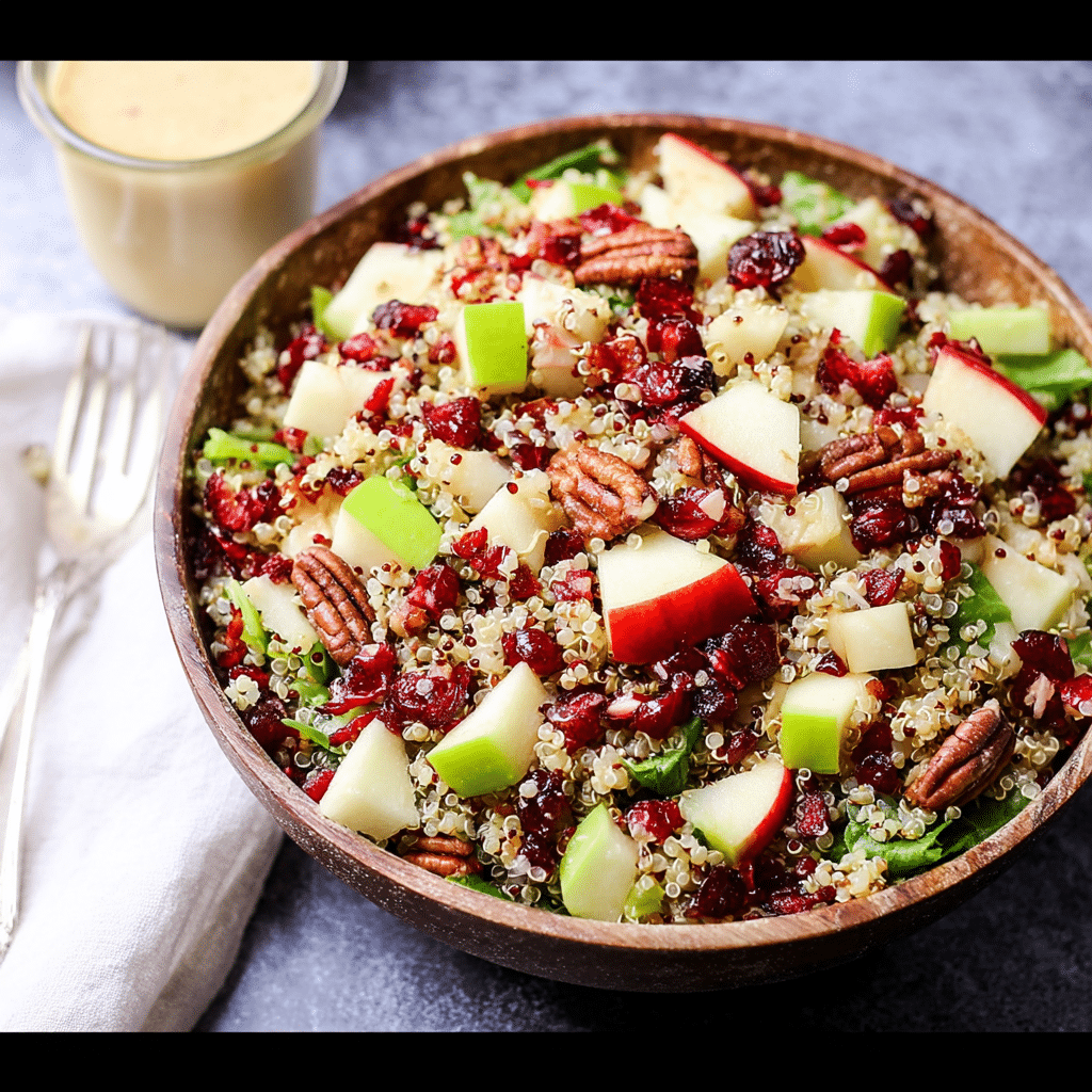 Cranberry Apple Quinoa Salad