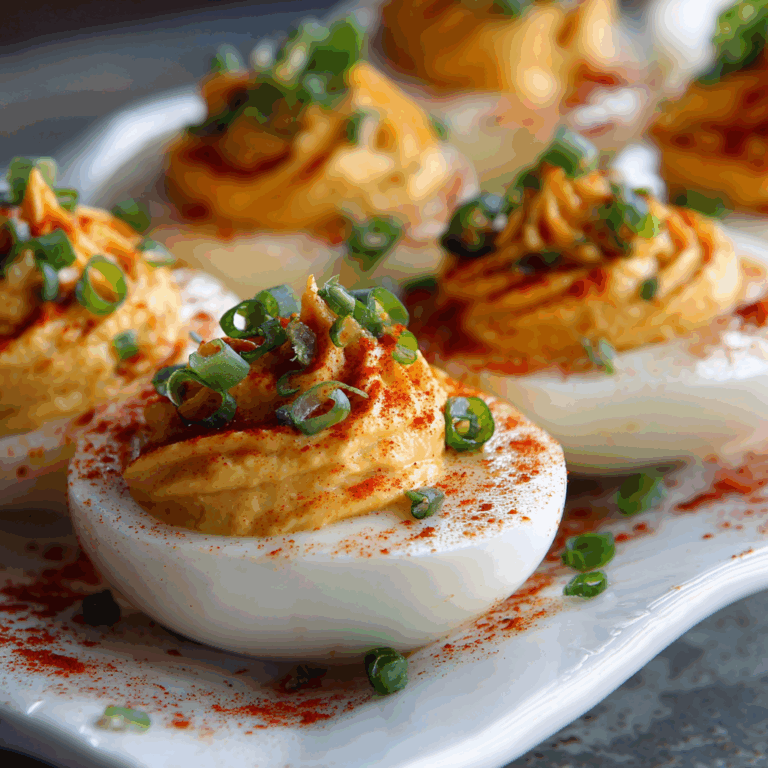 Deviled Eggs with Sriracha