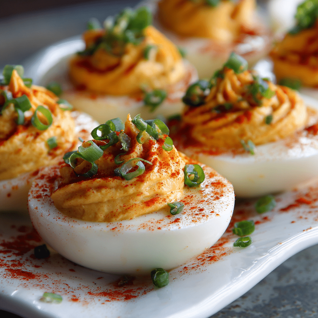 Deviled Eggs with Sriracha