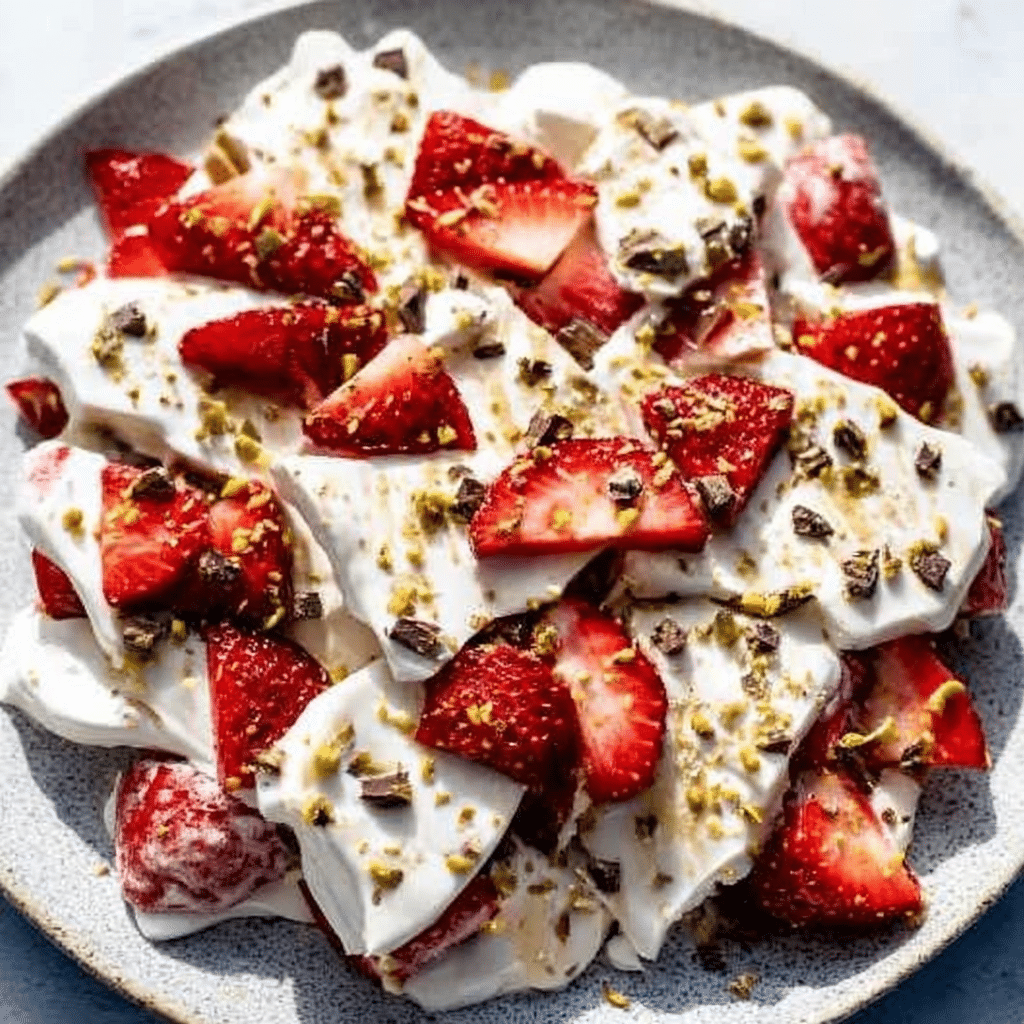 Frozen Yogurt Bark Snack