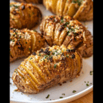 Hasselback Potatoes with Garlic and Parmesan