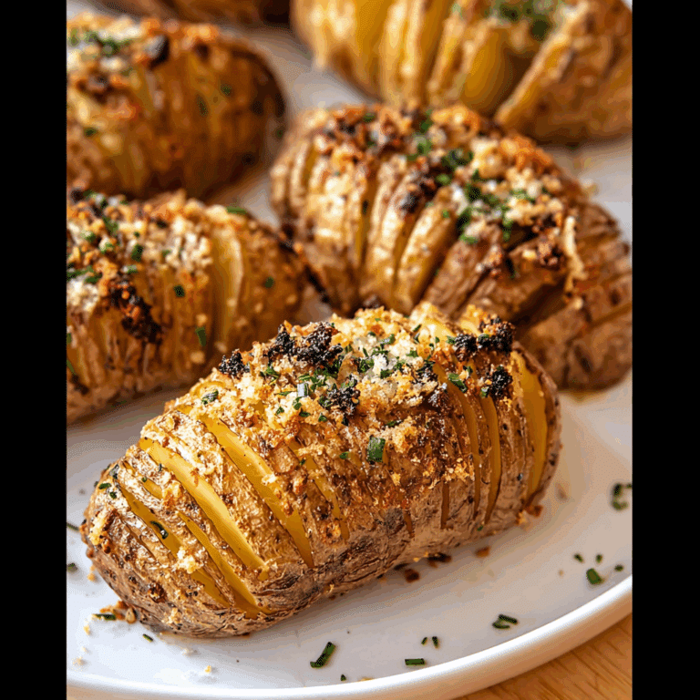 Hasselback Potatoes with Garlic and Parmesan