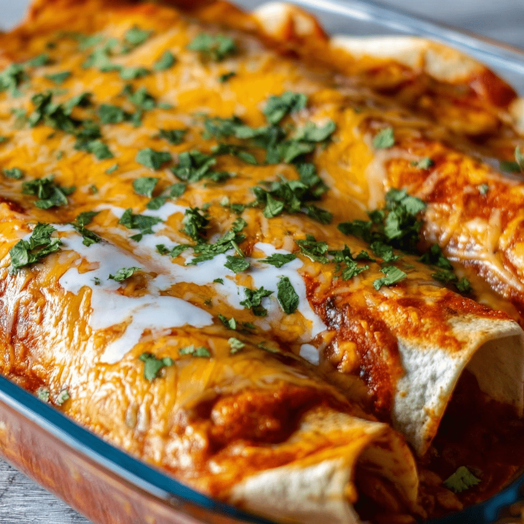Leftover Turkey Enchiladas