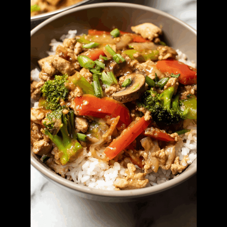 Leftover Turkey Stir Fry with Veggies and Rice