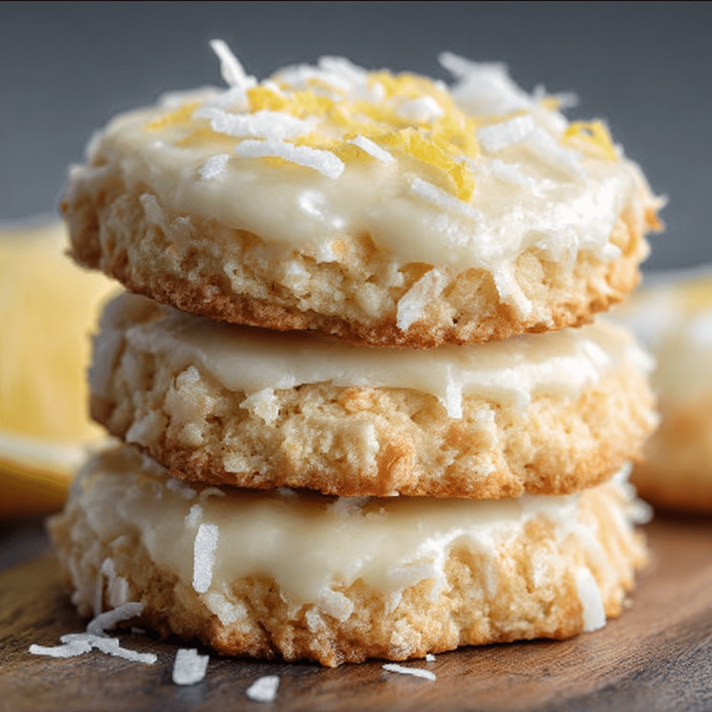 Lemon Coconut Cheesecake Cookies