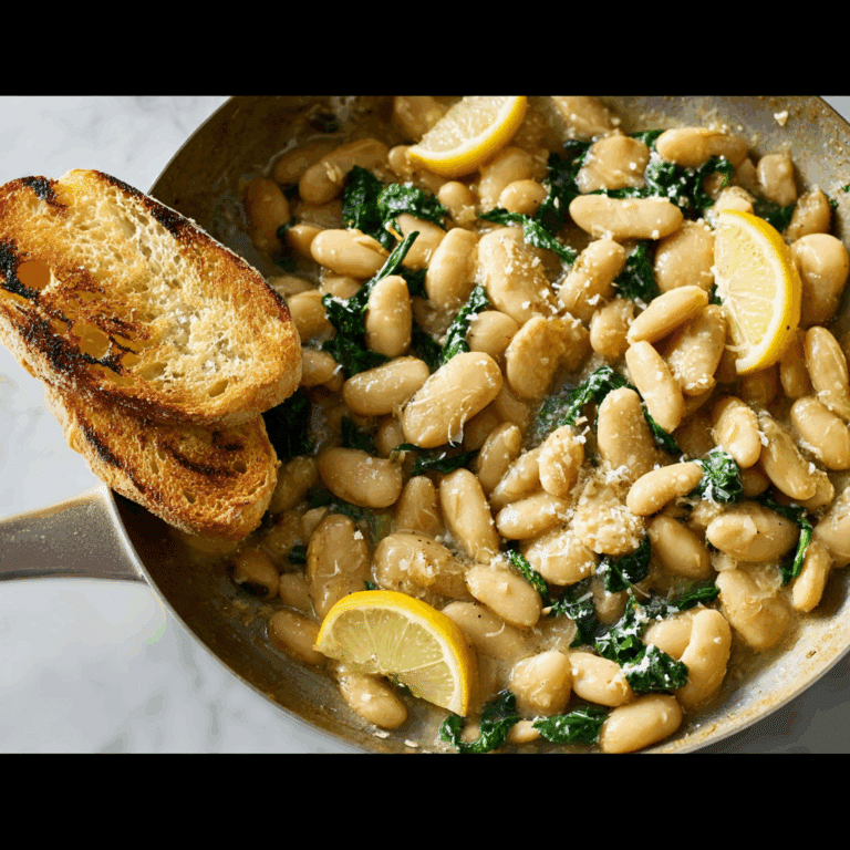 Lemon Garlic Butter Beans
