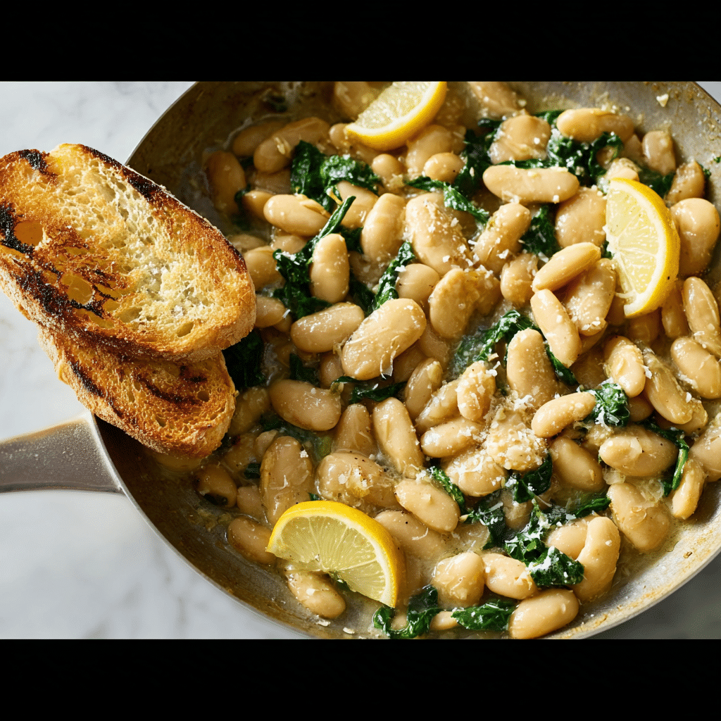 Lemon Garlic Butter Beans