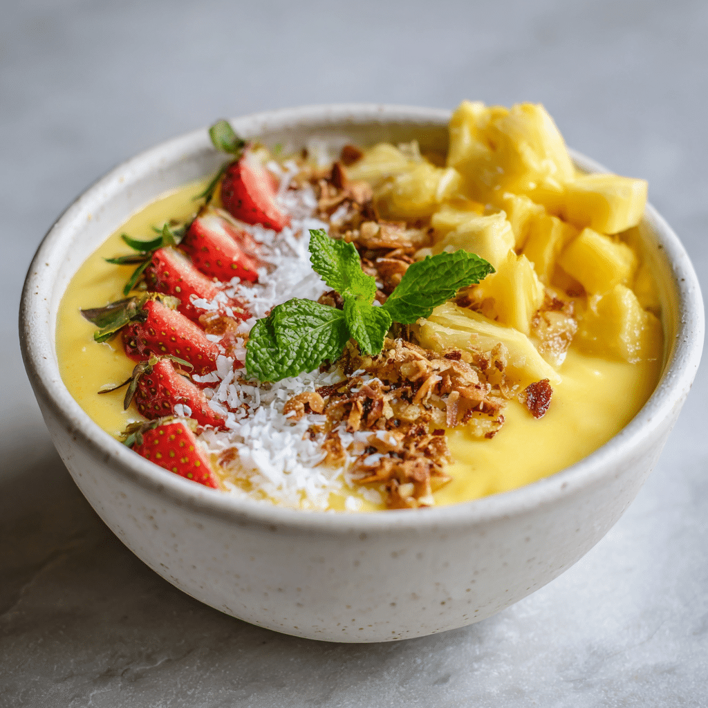 Mango Pineapple Smoothie Bowl