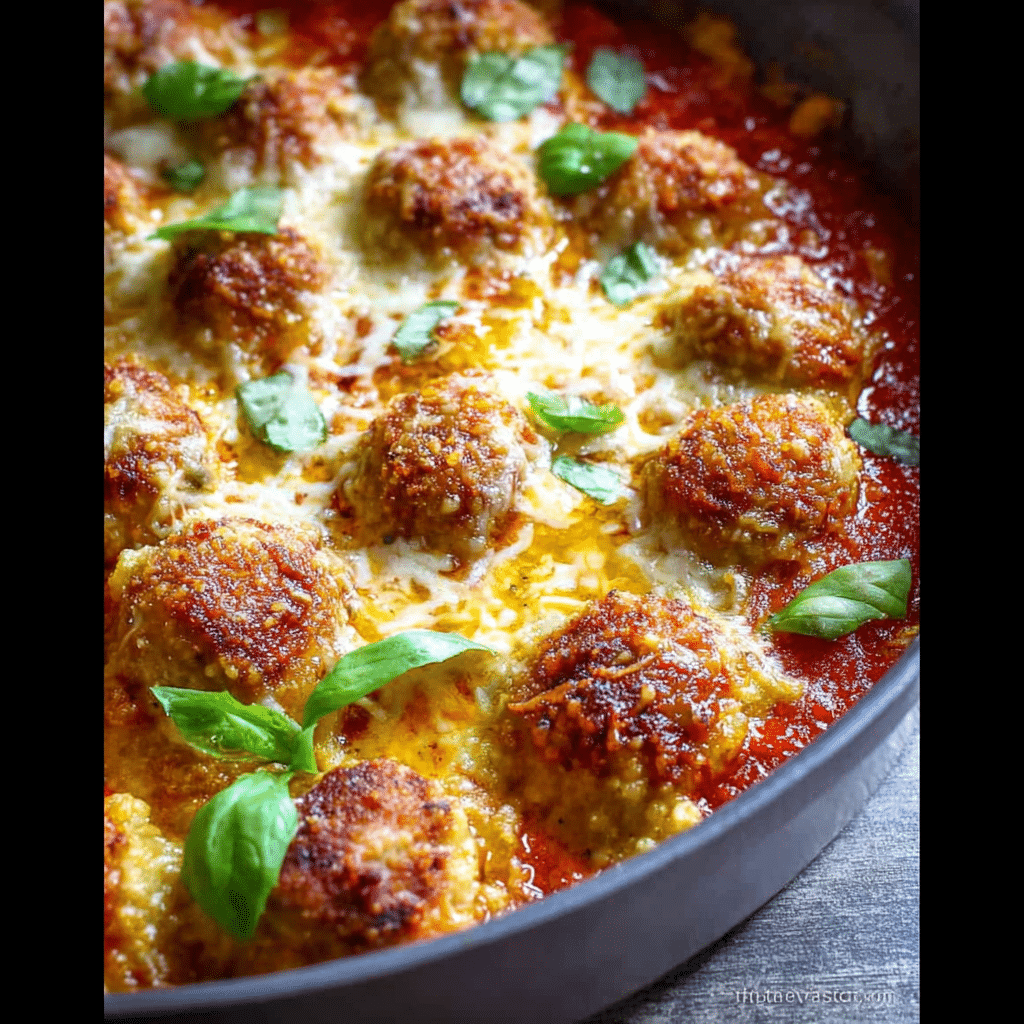 Meatballs Parmesan Casserole