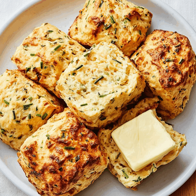 Onion Chive Biscuits with Parmesan Cheese