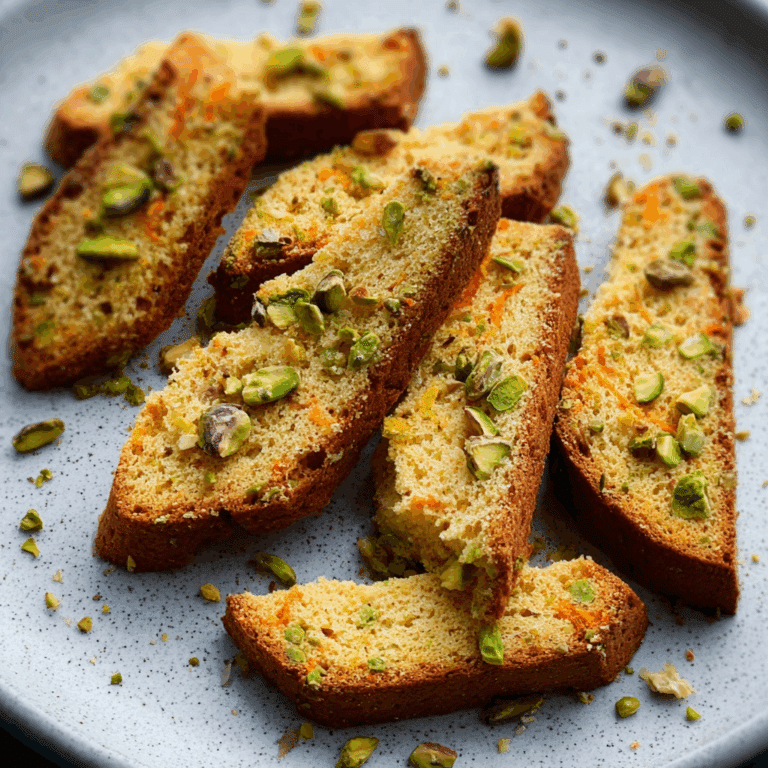 Orange Pistachio Biscotti