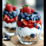 Patriotic Parfaits with Fresh Berries