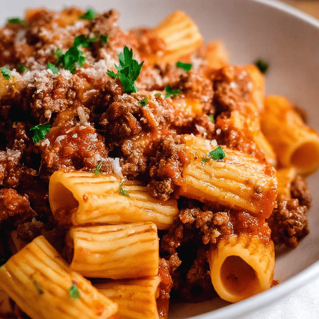 Rigatoni Bolognese