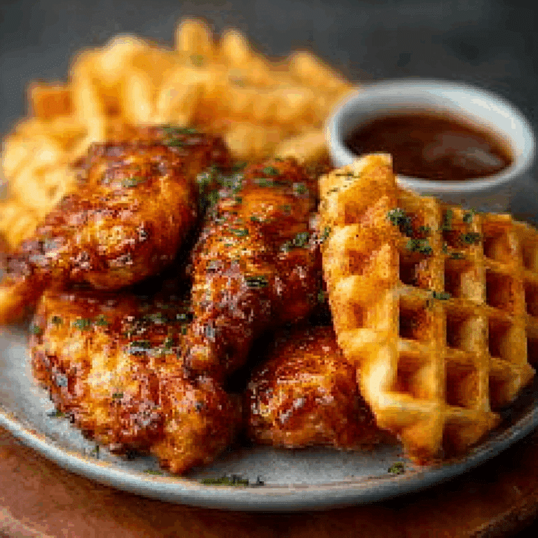 Salt and Pepper Toast Waffle Fries