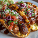 Sausage and Mash Tacos