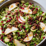 Shaved Brussels Sprout Salad with Maple Dressing