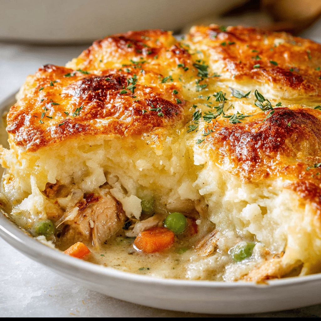 Turkey Mashed Potato Pot Pie