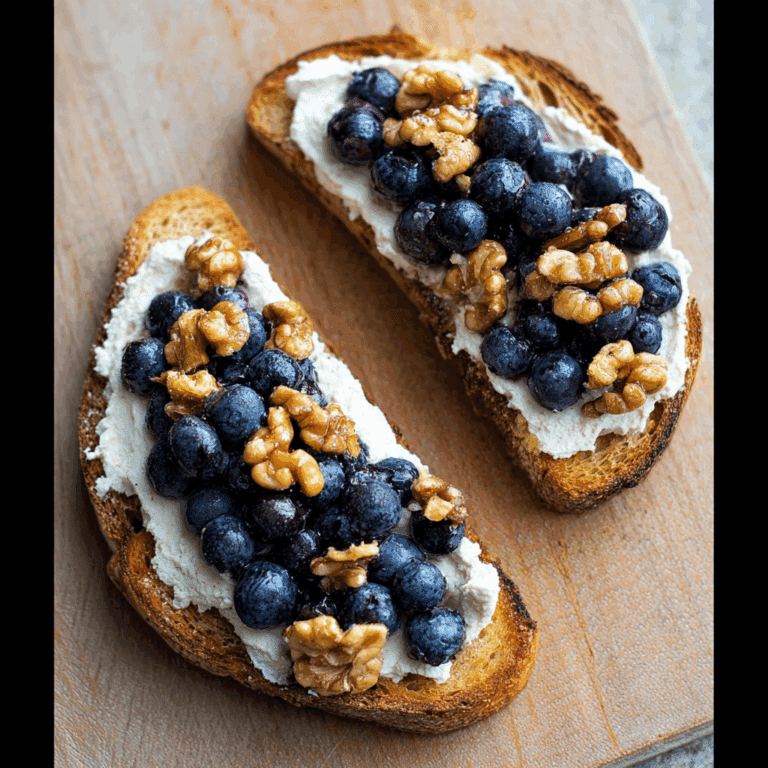 Whipped Ricotta & Blueberry Toast