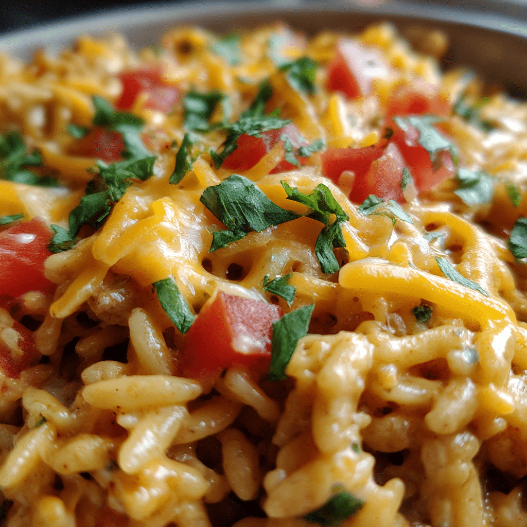 Creamy Cheesy Taco Orzo