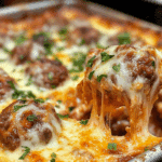 Dump and Bake Meatball Casserole