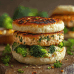 Healthy Chicken & Broccoli Burgers