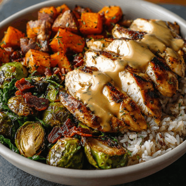 Maple Dijon Chicken Harvest Bowls